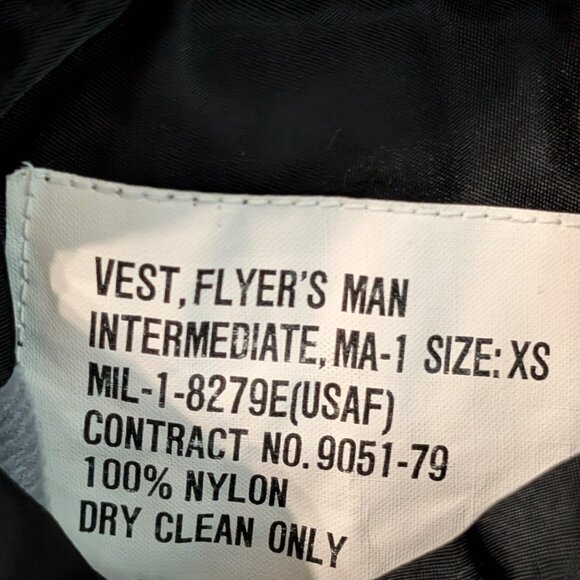 Alpha Industries MA-1 Heritage Vest - Size XS - Picture 3 of 4